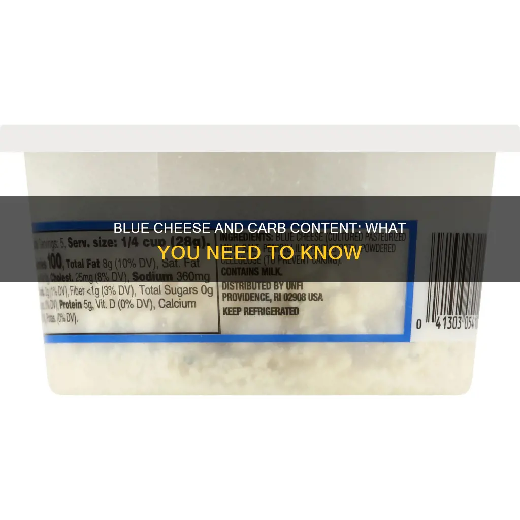 does blue cheese have carb
