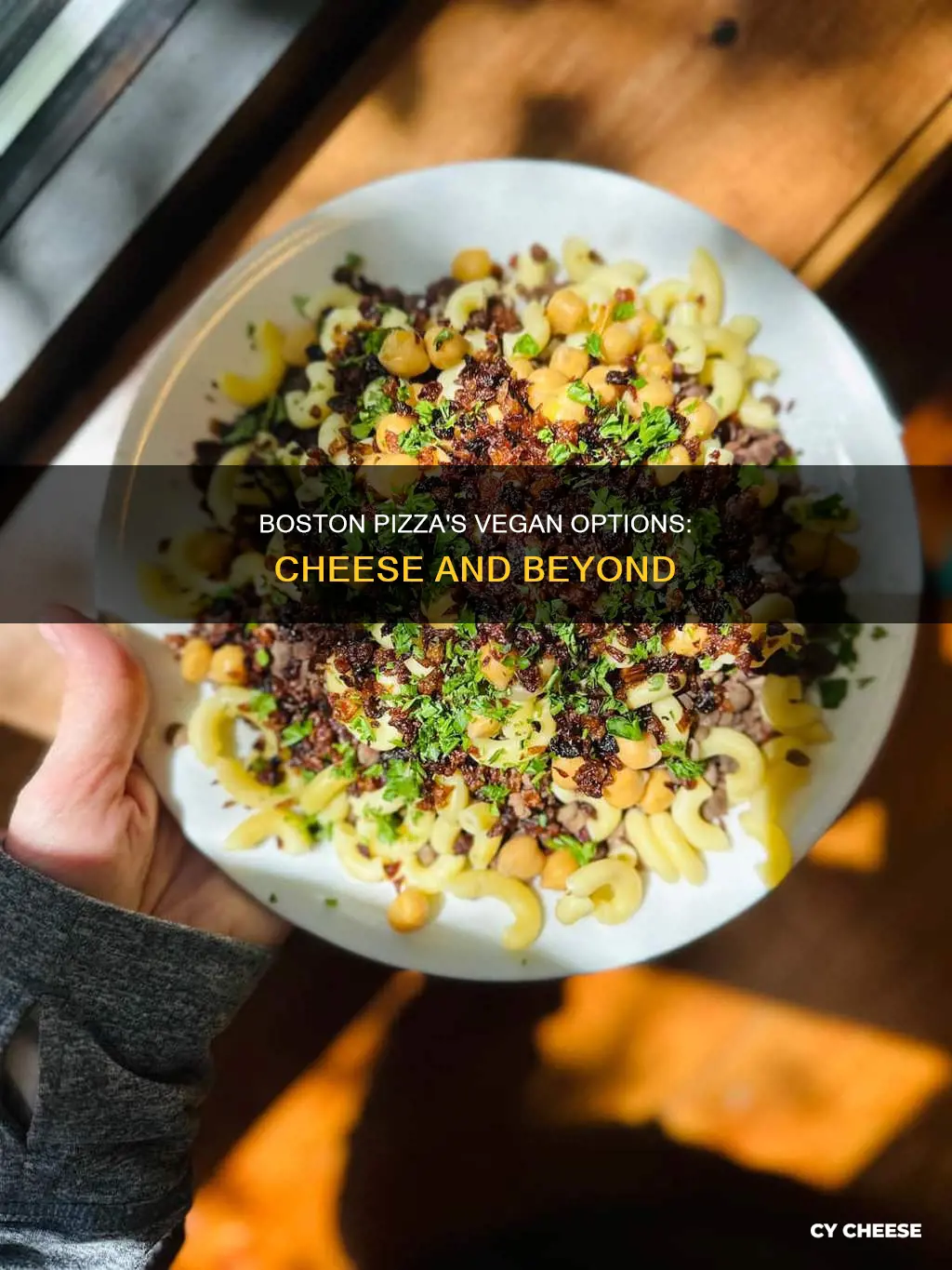 does boston pizza have vegan cheese