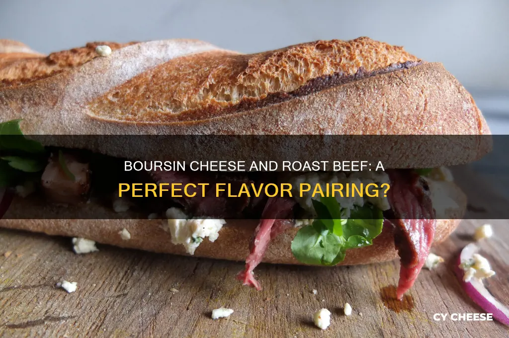 does boursin cheese go well with roast beef