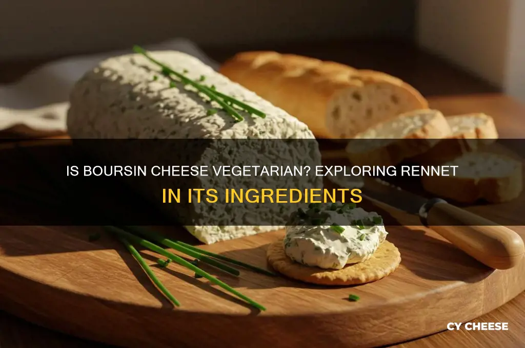 does boursin cheese have rennet