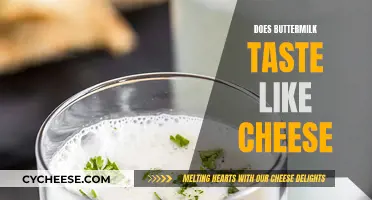 Buttermilk and Cheese: Similar or Distinct Flavors?