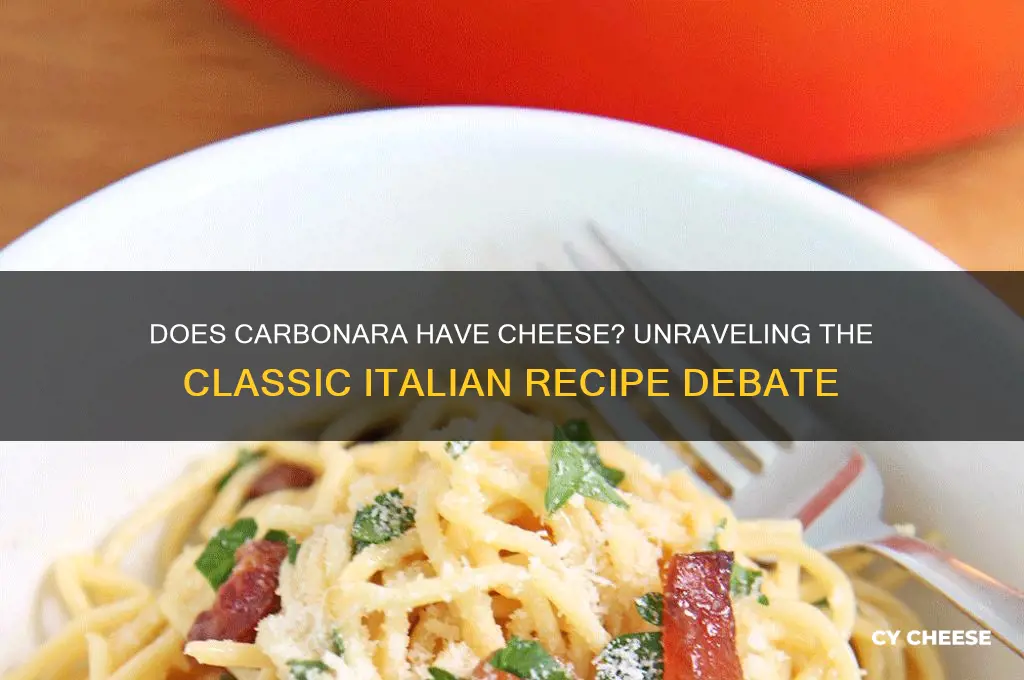 does carbonara have cheese