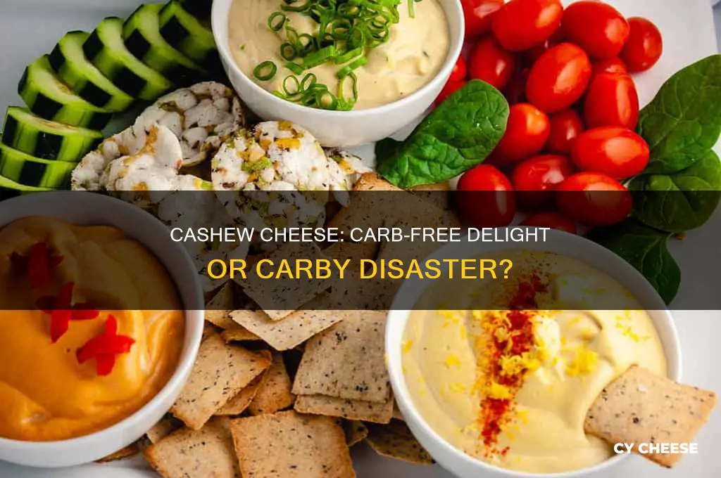 does cashew cheese have carbs