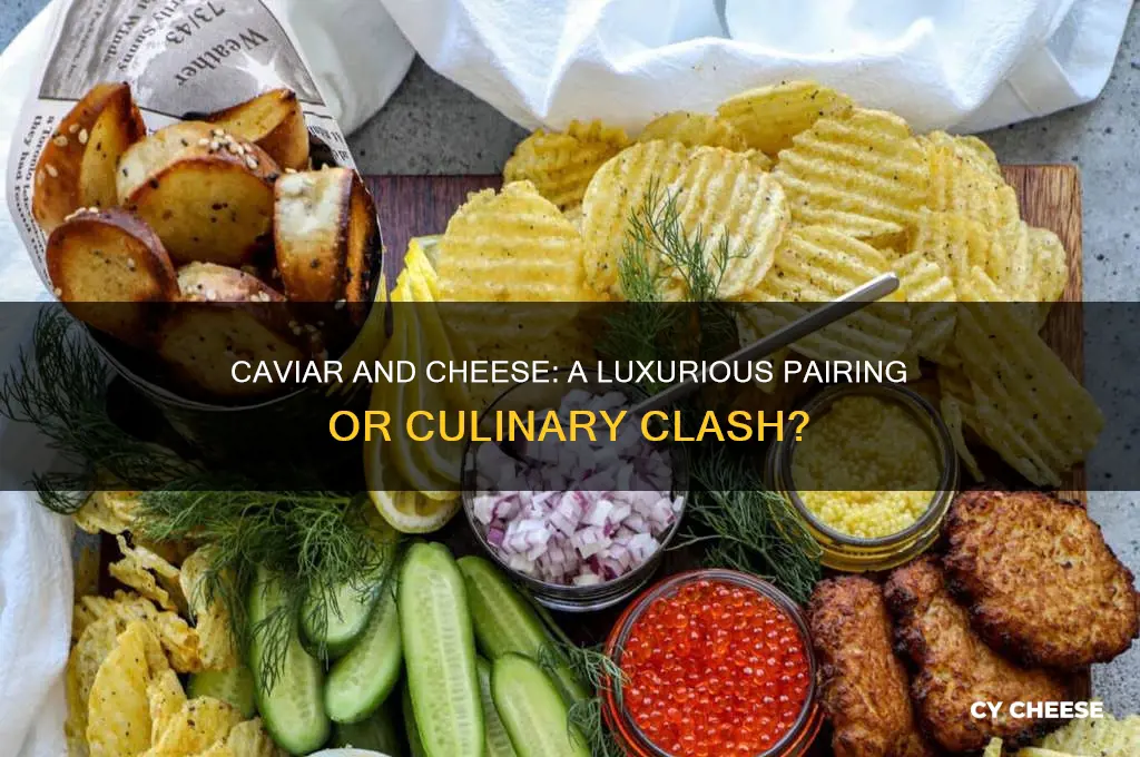 does caviar go with cheese