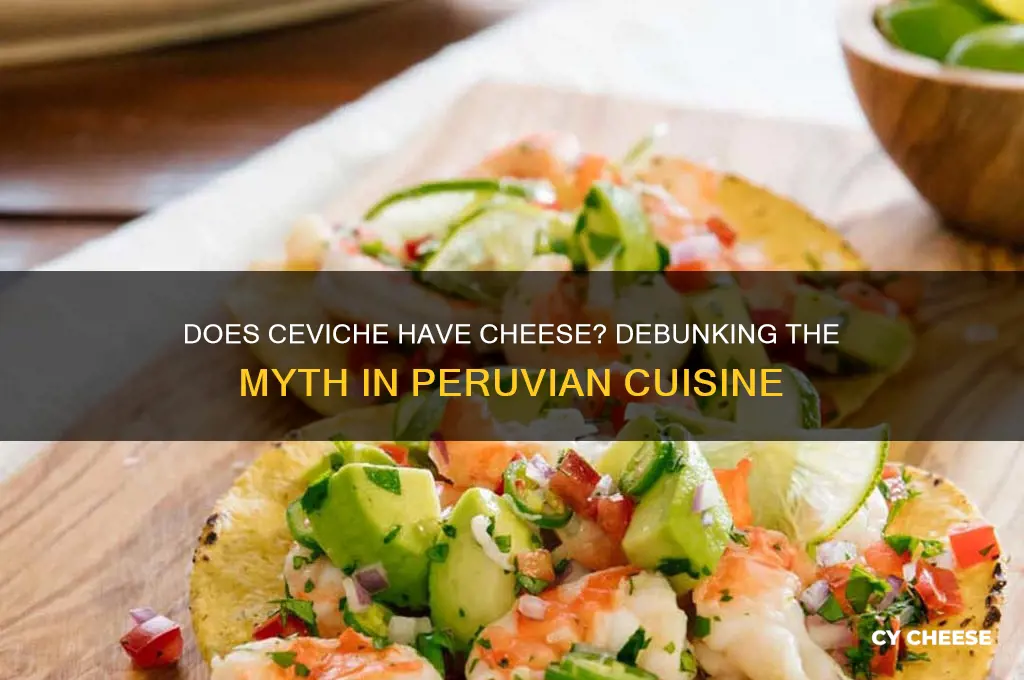 does ceviche have cheese