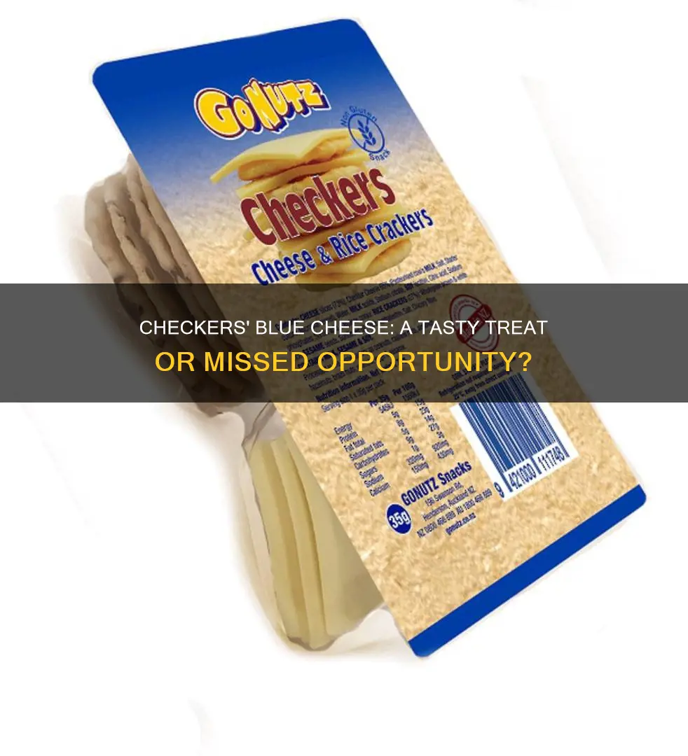 does checkers have blue cheese