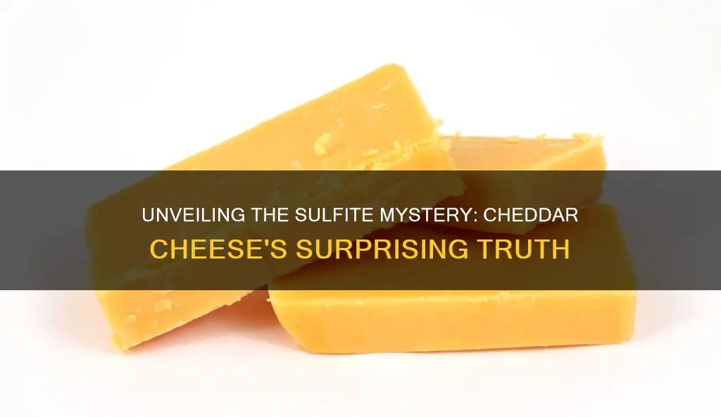 does cheddar cheese contain sulfites