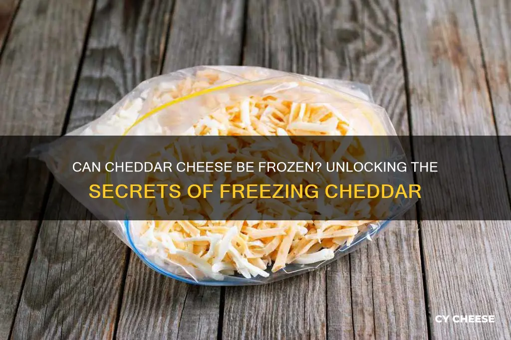 does cheddar cheese freeze well