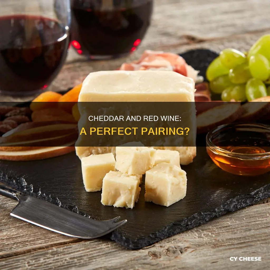 does cheddar cheese go with red wine
