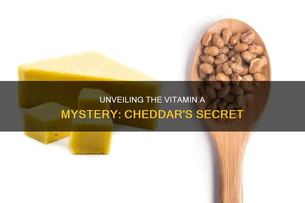 does cheddar cheese have vitamin a