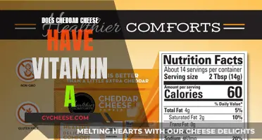 Cheddar Cheese: A Rich Source of Vitamin A?