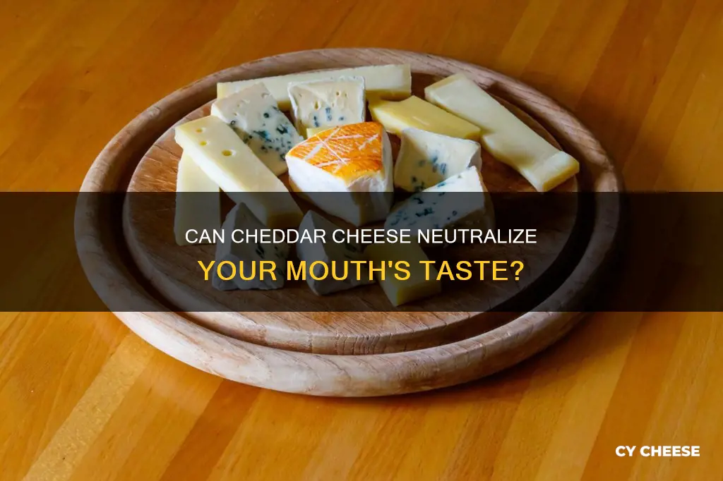 does cheddar cheese help neutralize the mouth