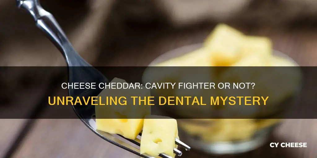 does cheddar cheese help prevent cavities