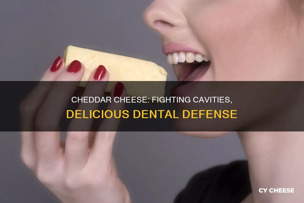 does cheddar cheese help prevent cavities