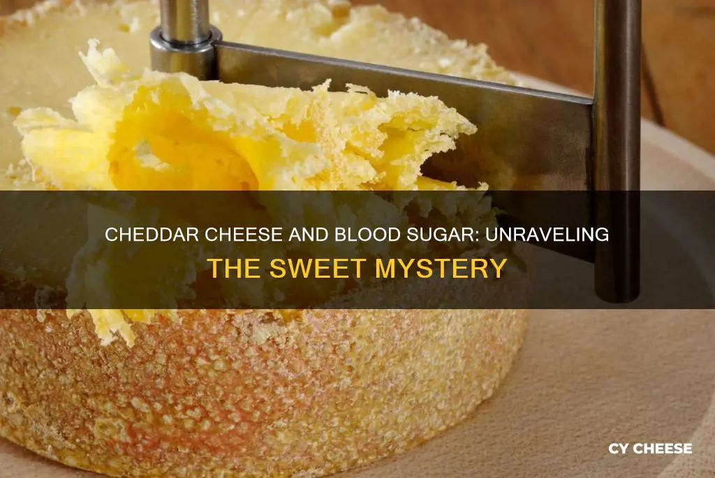 does cheddar cheese raise blood sugar