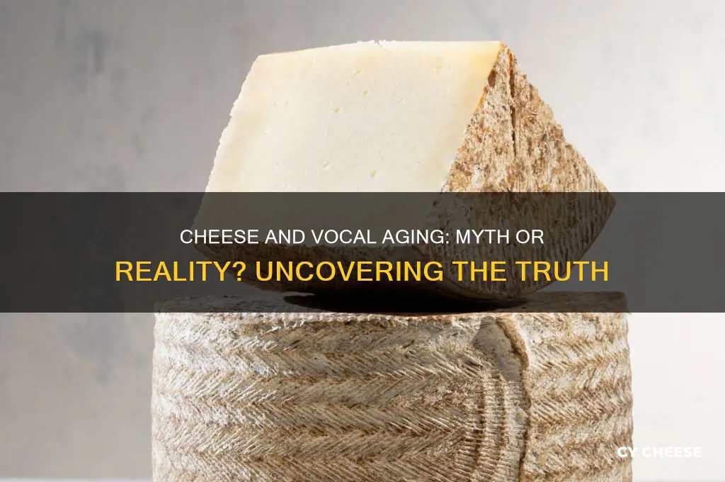 does cheese age your voice