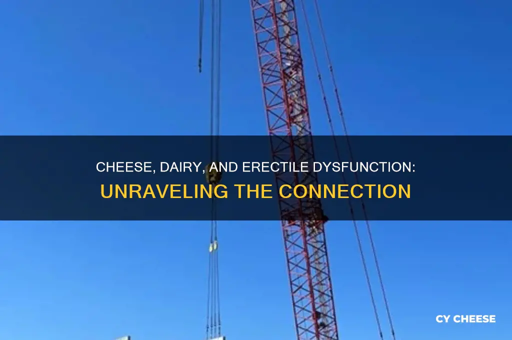 does cheese and dairy products cause erection problems in men