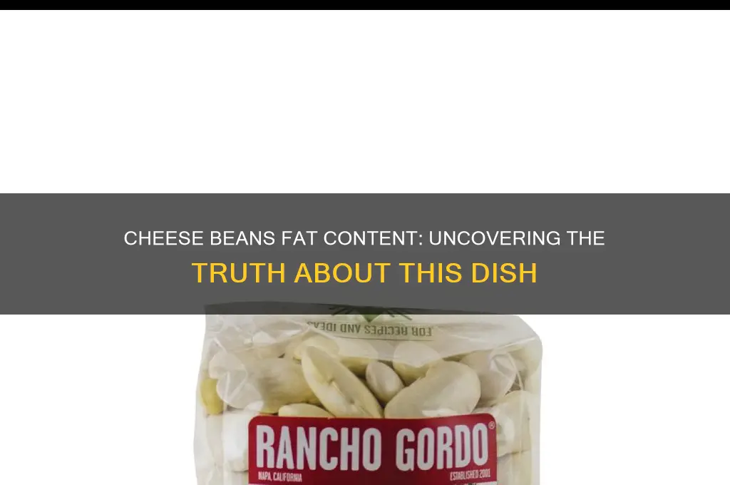 does cheese beans have fat