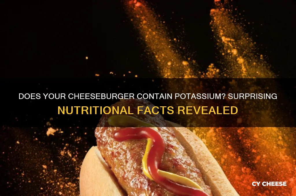 does cheese burger have potassium