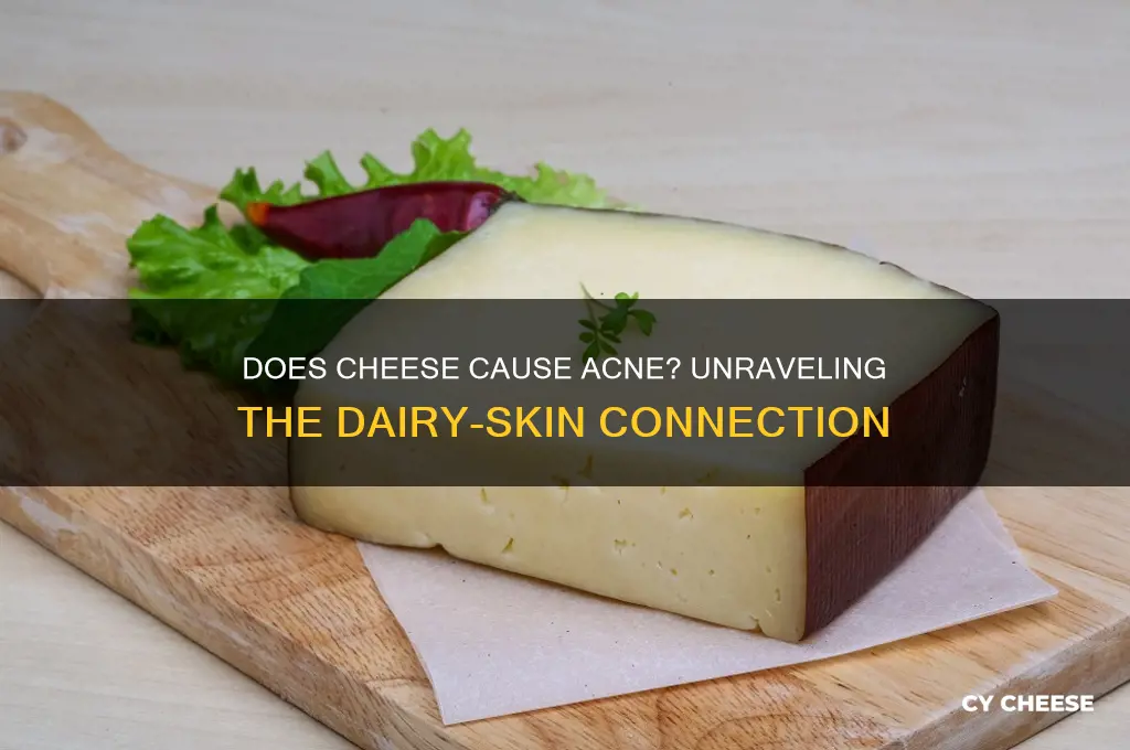 does cheese casue acne