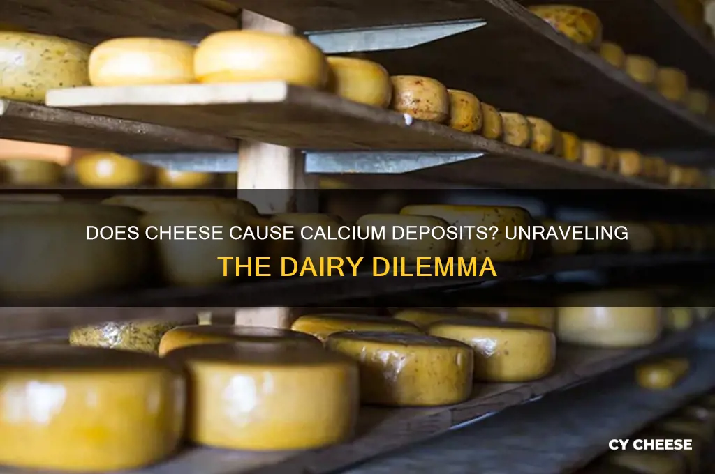 does cheese cause calcium deposits