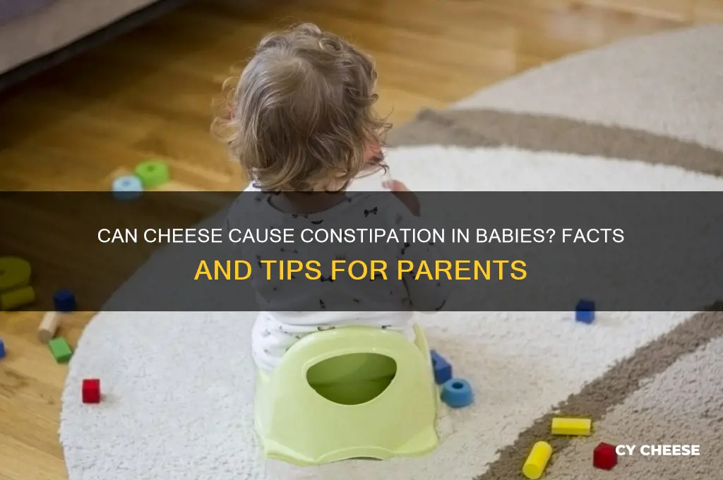 does cheese cause constipation babies