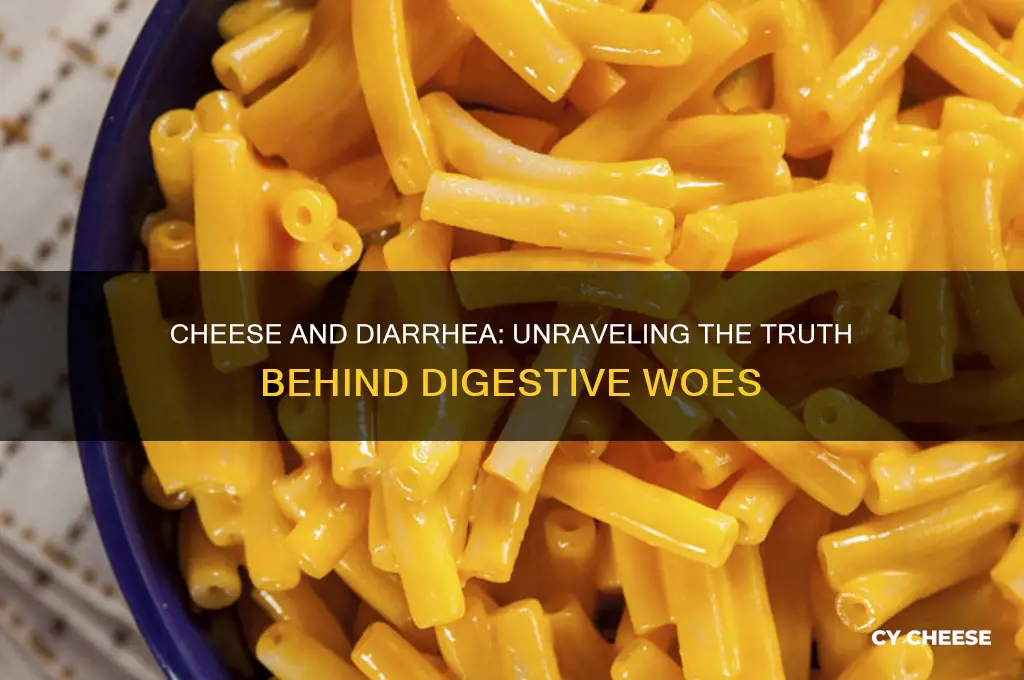 does cheese cause diarrhoea