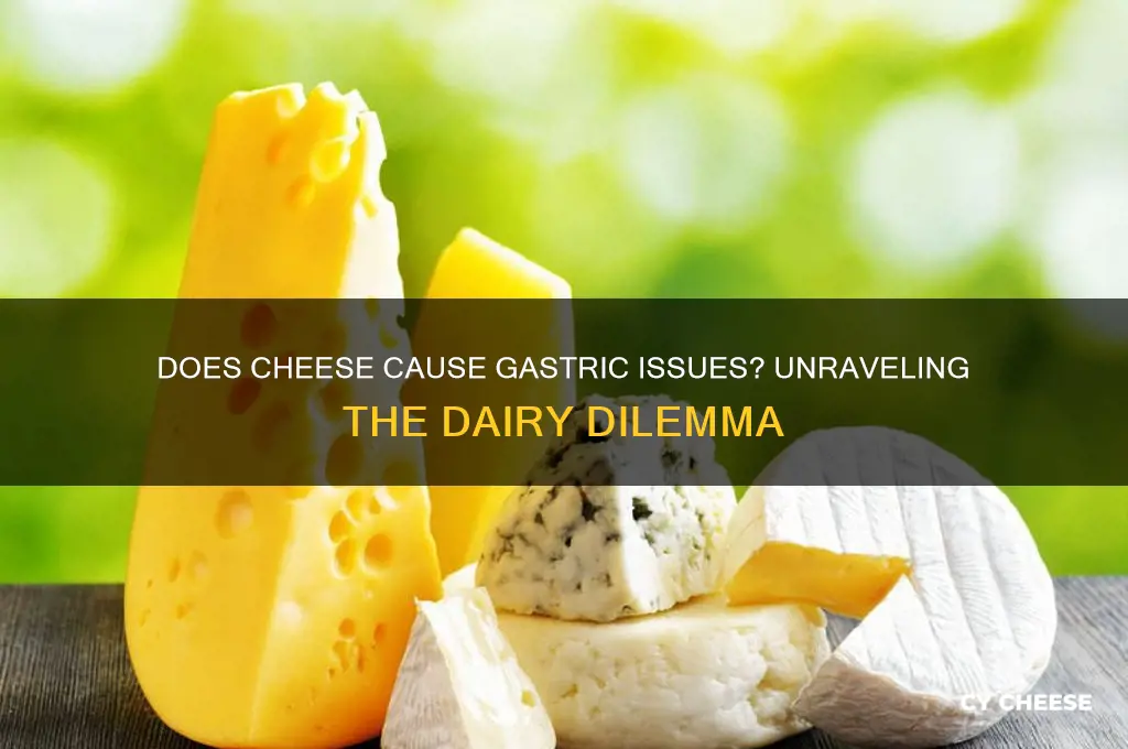 does cheese cause gastric
