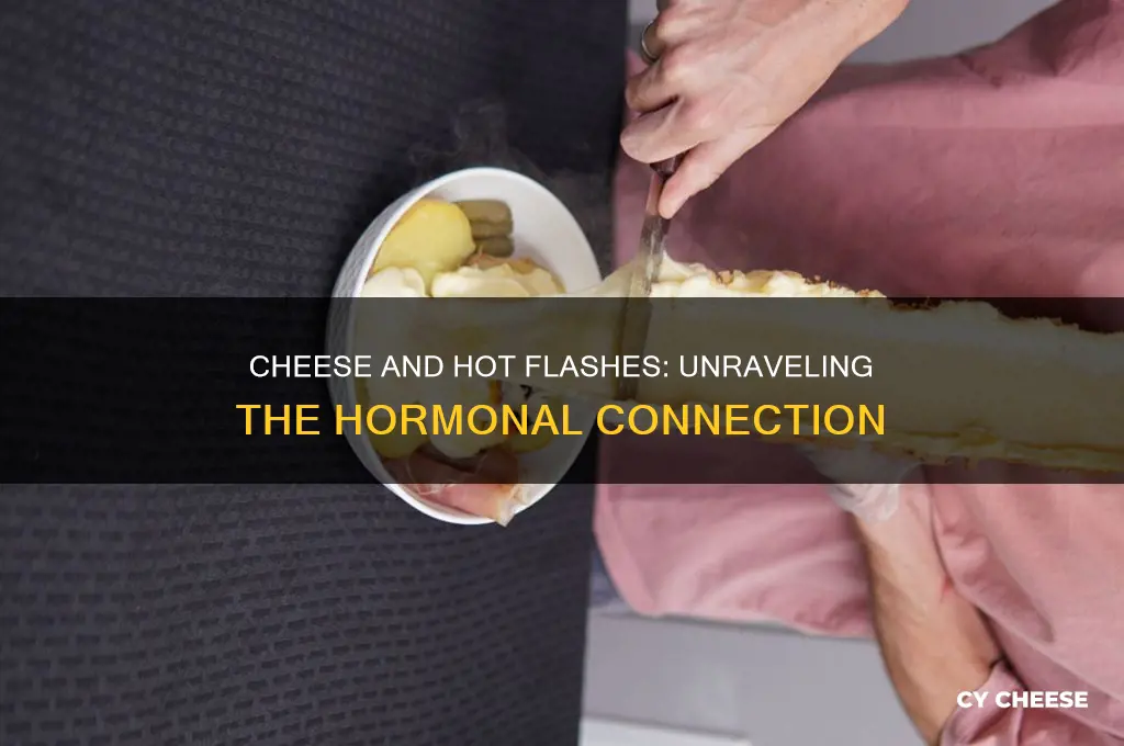 does cheese cause hot flashes