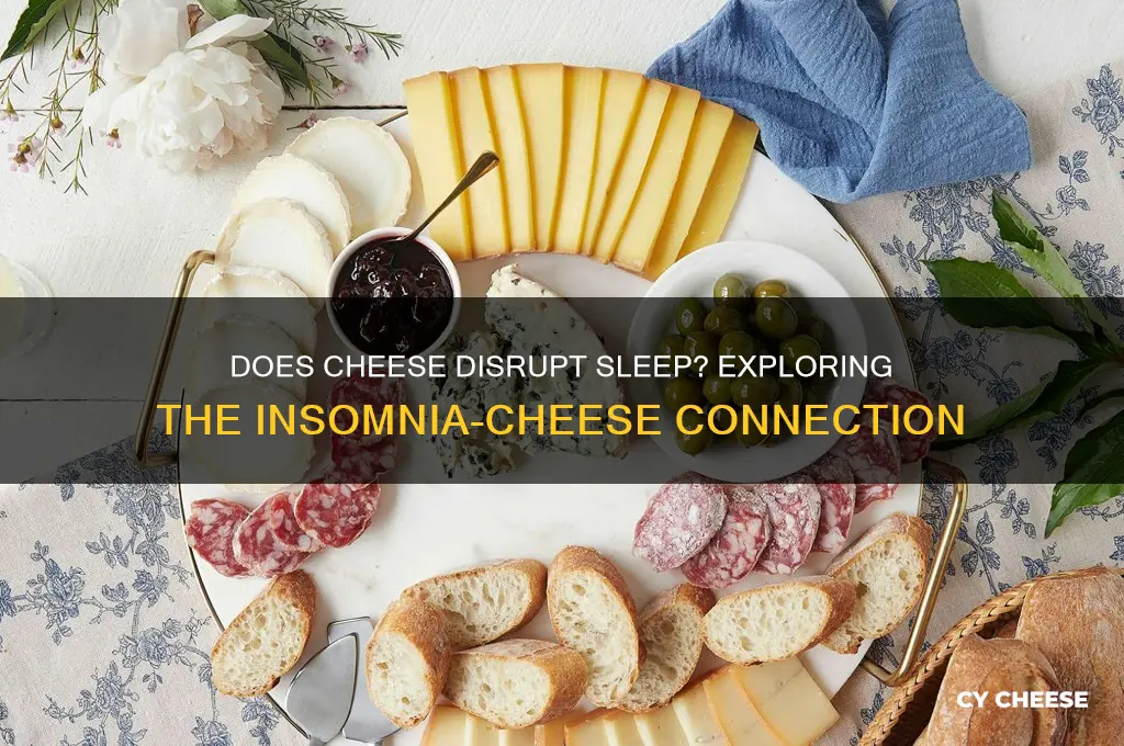 does cheese cause insomnia