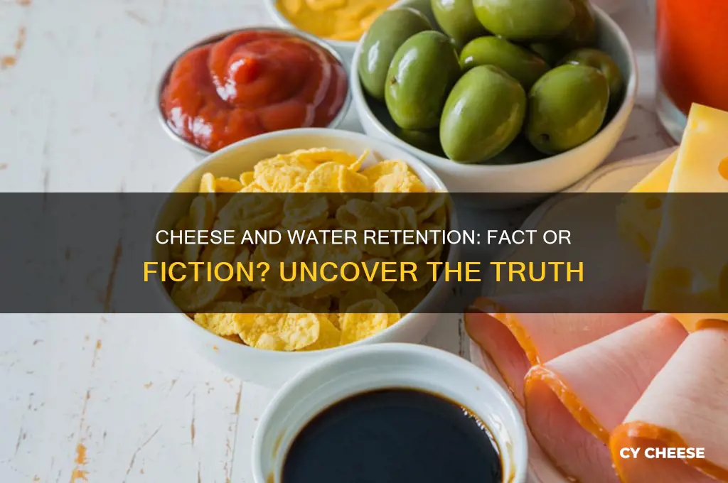 does cheese cause water retention