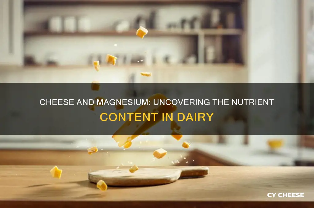does cheese contain magnesium