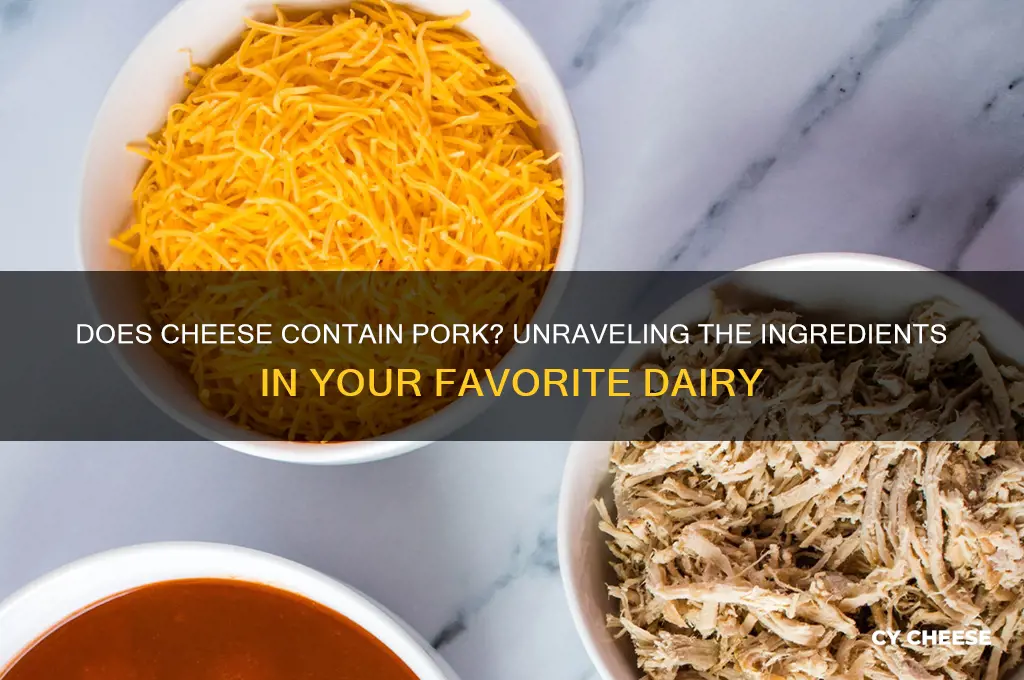 does cheese contain pork