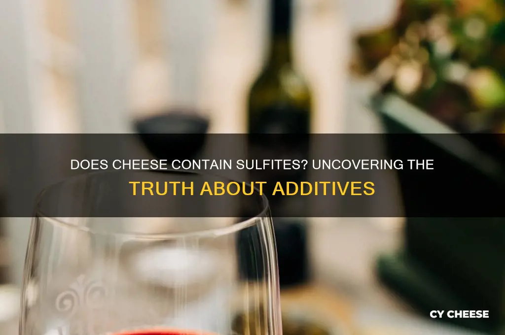 does cheese contain sulfites