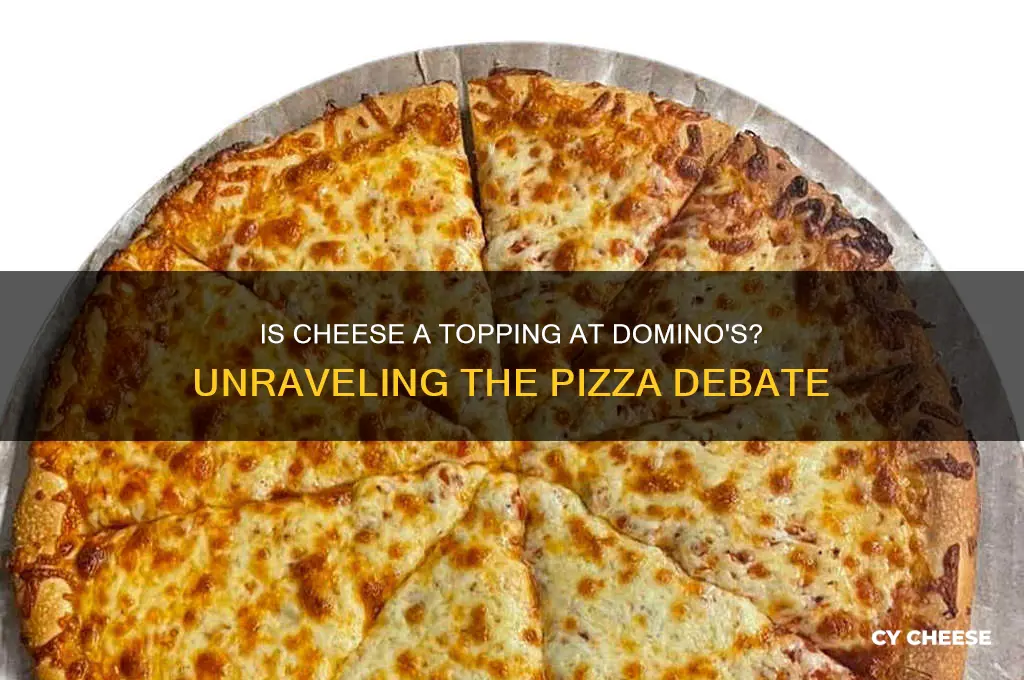 does cheese count as a topping at domino