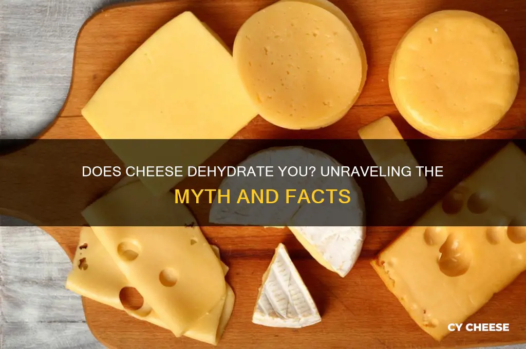 does cheese dehydrate you