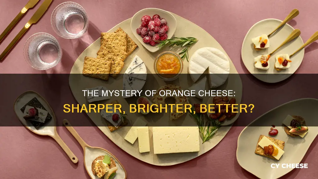 does cheese get orange the sharper ir geta