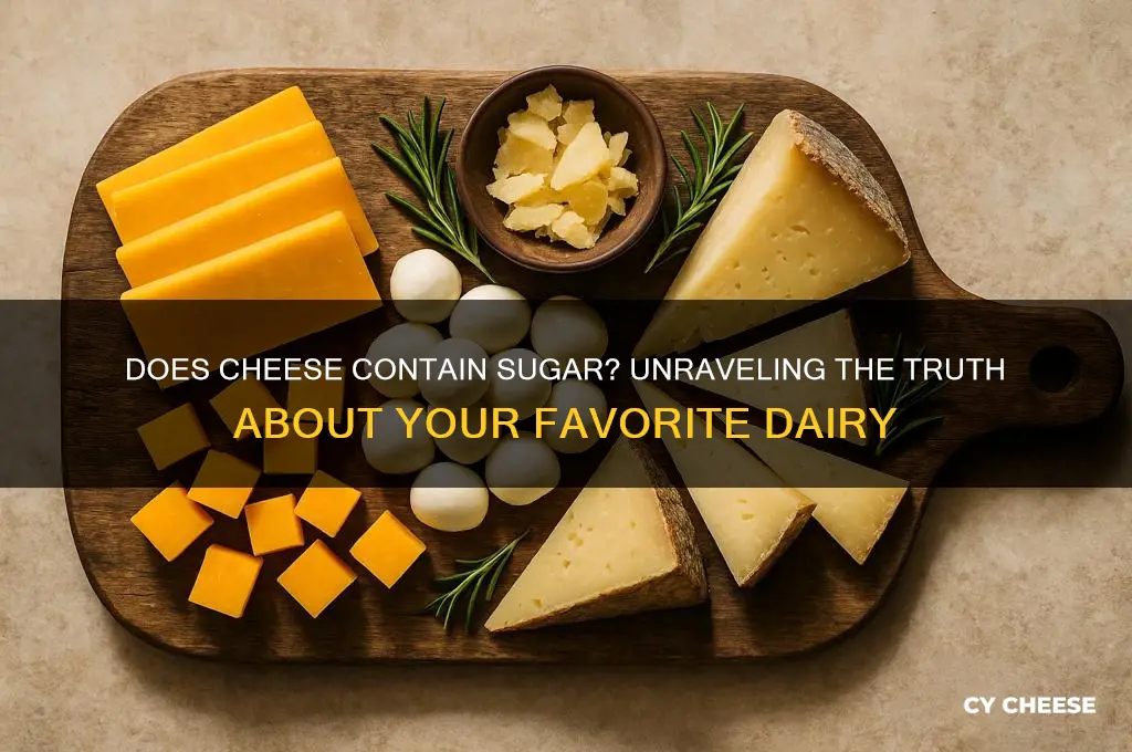 does cheese havd sugar
