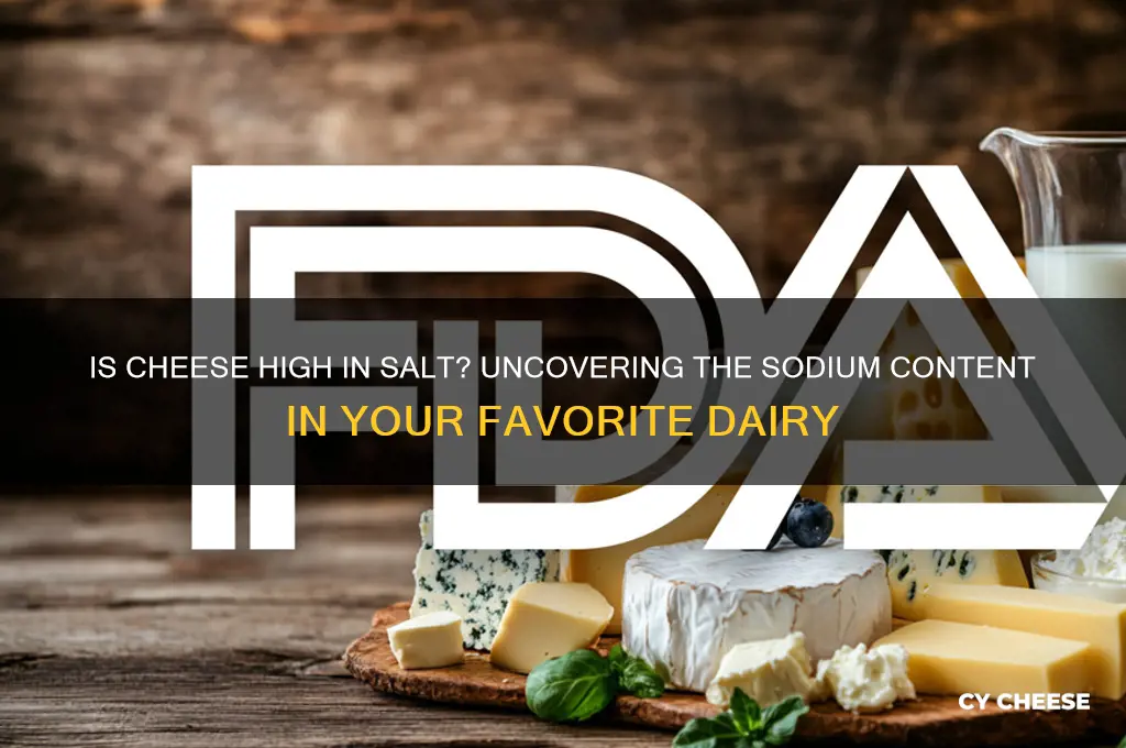 does cheese have a lot of salt in it