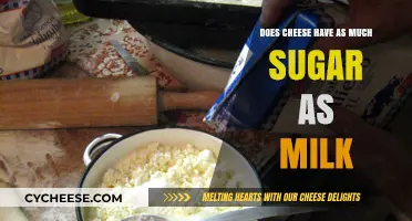 Cheese vs. Milk: Uncovering Sugar Content Differences and Nutritional Facts