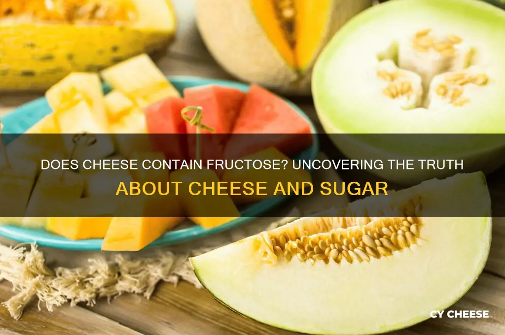 does cheese have fructose