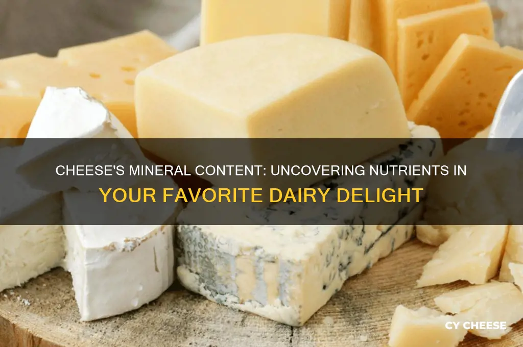 does cheese have minerals
