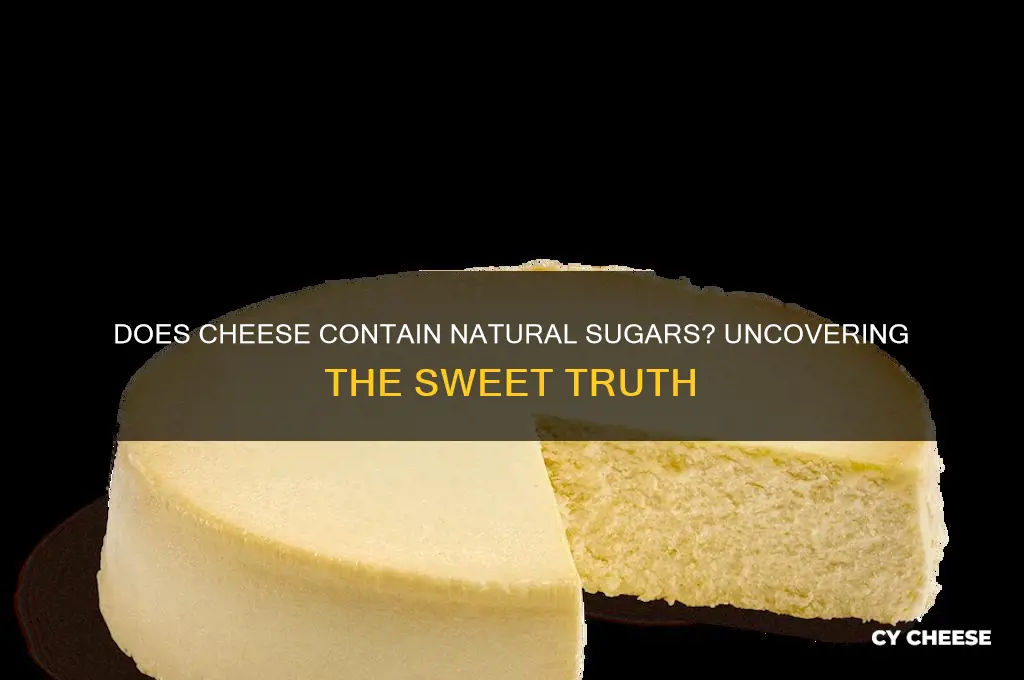 does cheese have natural sugar