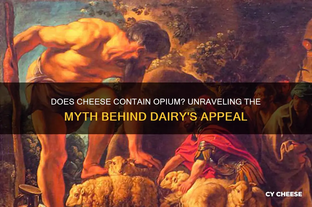 does cheese have opium