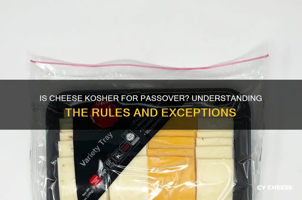 does cheese have to be kosher for passover