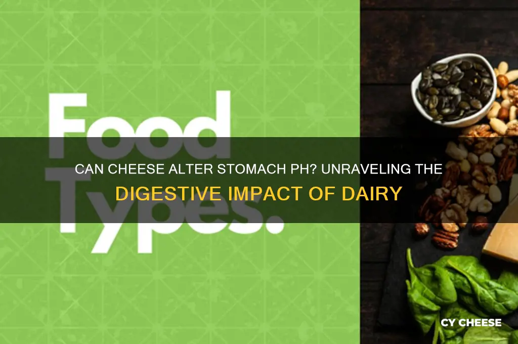 does cheese lower the ph in my stomach