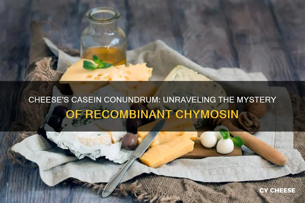 does cheese made with recombinant chymosin have casein