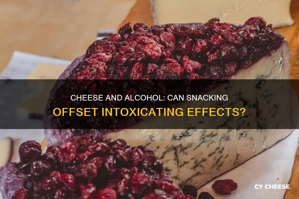does cheese offset alcohol