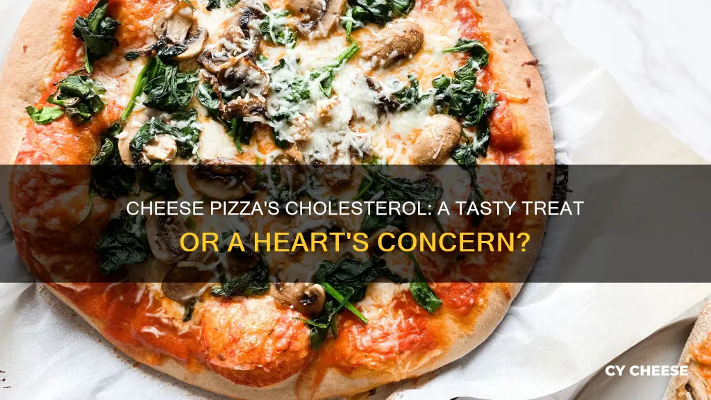 does cheese pizza have a lot of cholesterol