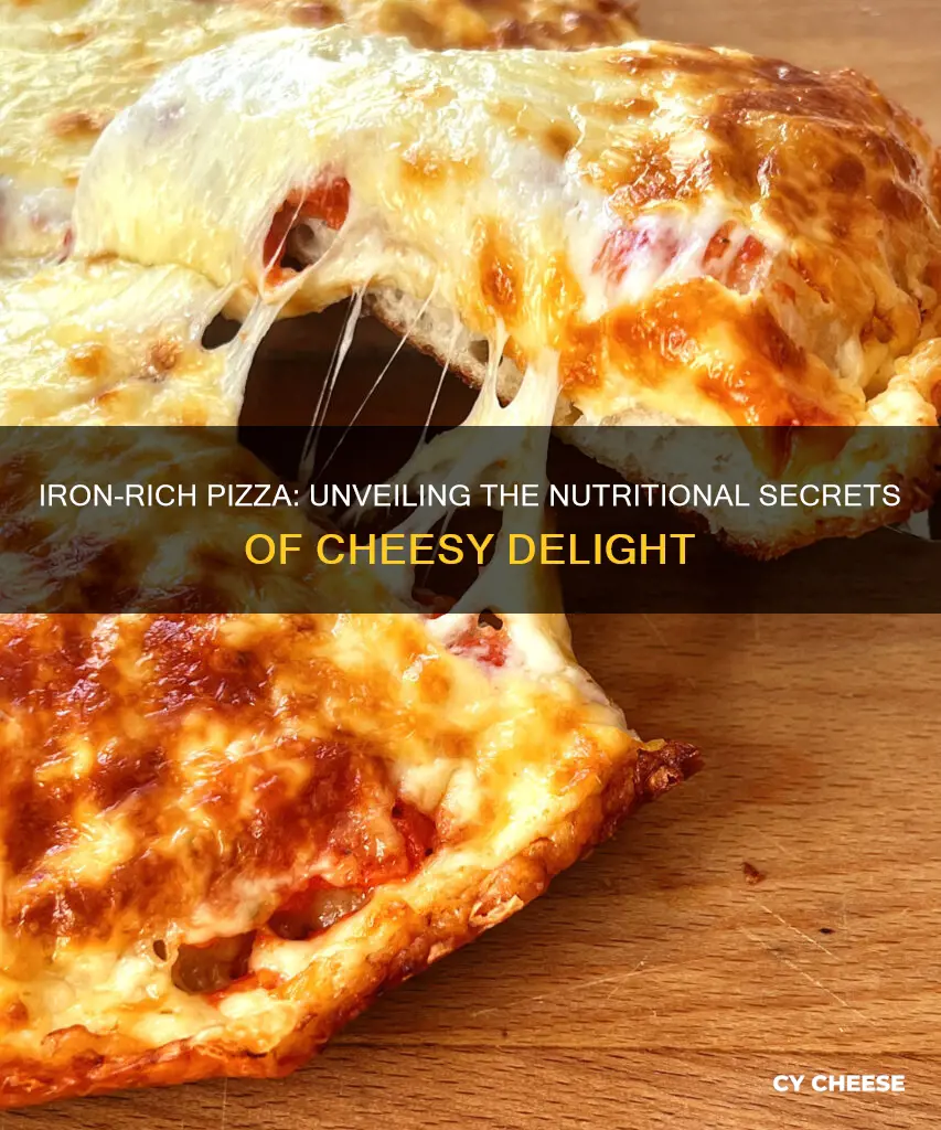 does cheese pizza have iron